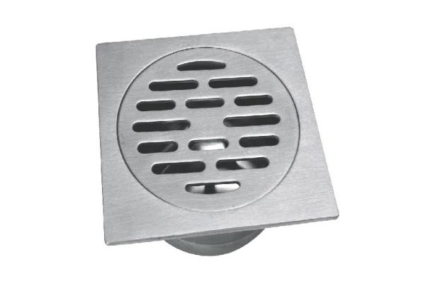 Bathroom Accessory Contemporary Inox Stainless Steel Floor Waste Drainer Satin Finished