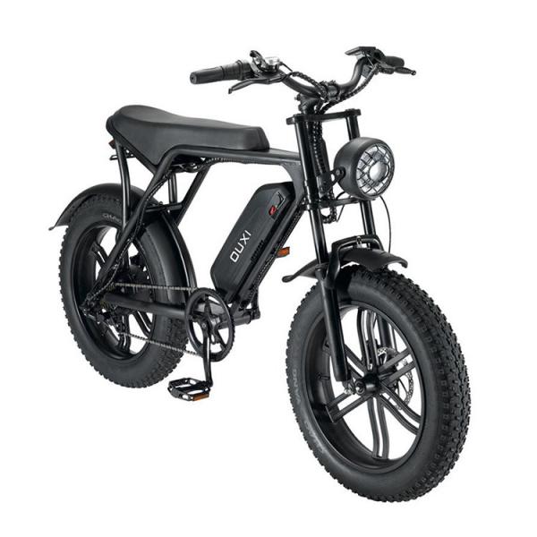 Potente 750W V8 Motor 20 polegadas Fat pneu bicicleta de montanha elétrica com 48V 15ah bateria