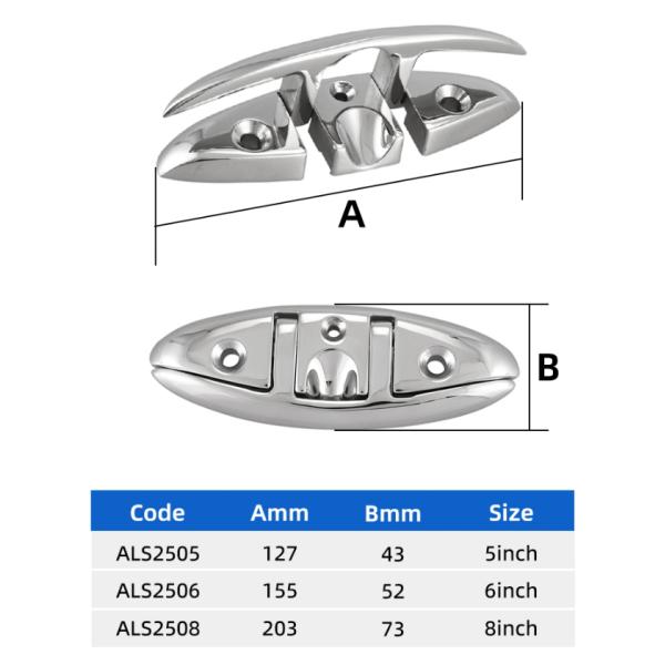 Нержавеющая сталь 316 Морская доковая складная шнурка с другими принадлежностями