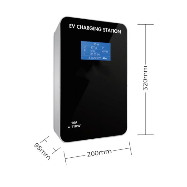 Type de câble fixé au mur de Wallbox de station de charge à C.A. EV de Highfly 16A 11KW - chargeur rapide de voiture de 2 EV pour le véhicule électrique