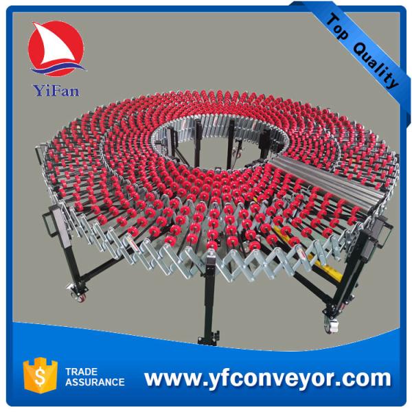 Telescopic Plastic Gravity Skate Wheel Conveyor