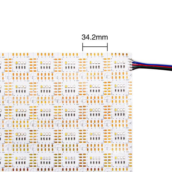 Гибкая RGB + W LED панель LED полоса IP20 24V 240mm Ширина светодиодный фоновый свет
