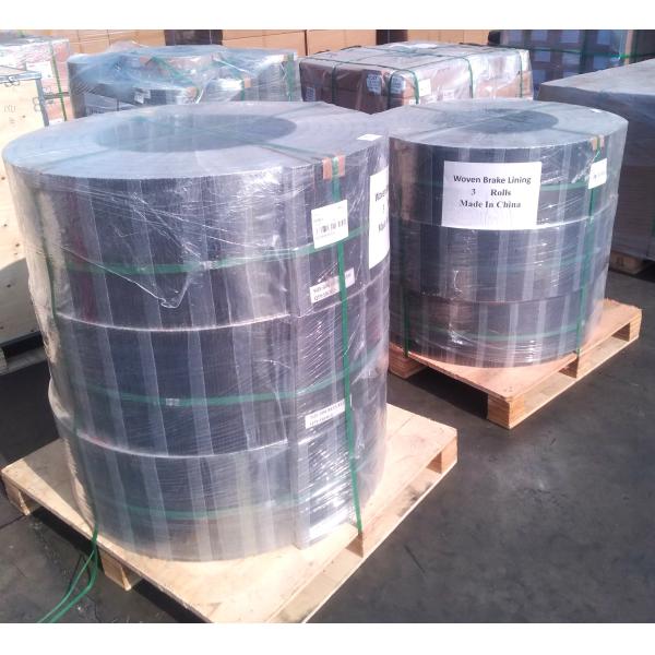Black Color Non Asbestos Brake Lining Roll Black Woven Brake Roll Lining Dark Brake