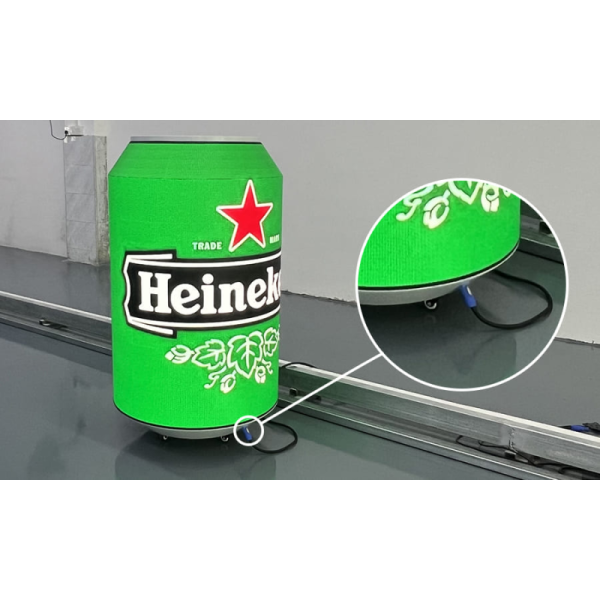 Full Color LED Can Display Panel Indoor LED Video Wall Screen 360° Cylindrical Advertising Solution