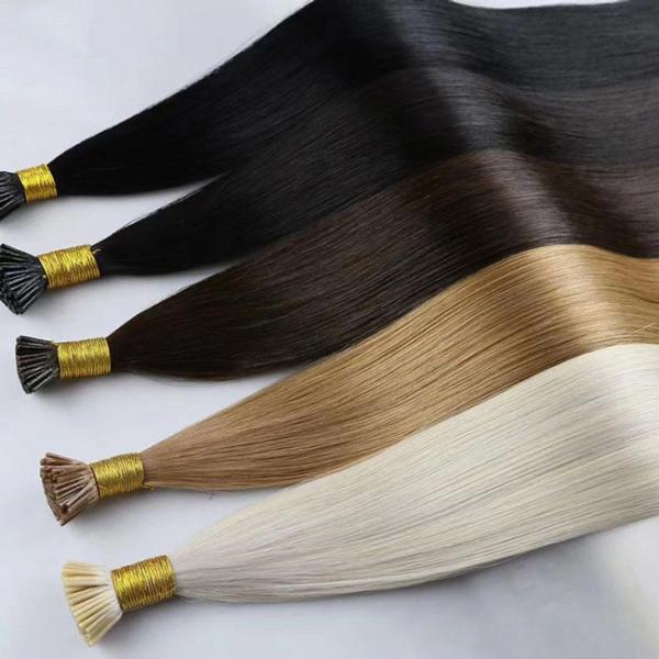 Real Remy Russo U Tip Extensões de cabelo humano Destaque I Tip ODM