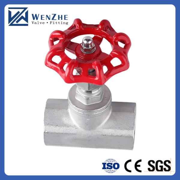 1 -8 de suporte personalizado de aço inoxidável de trabalho pesado Female x Female Thread Gate Valve