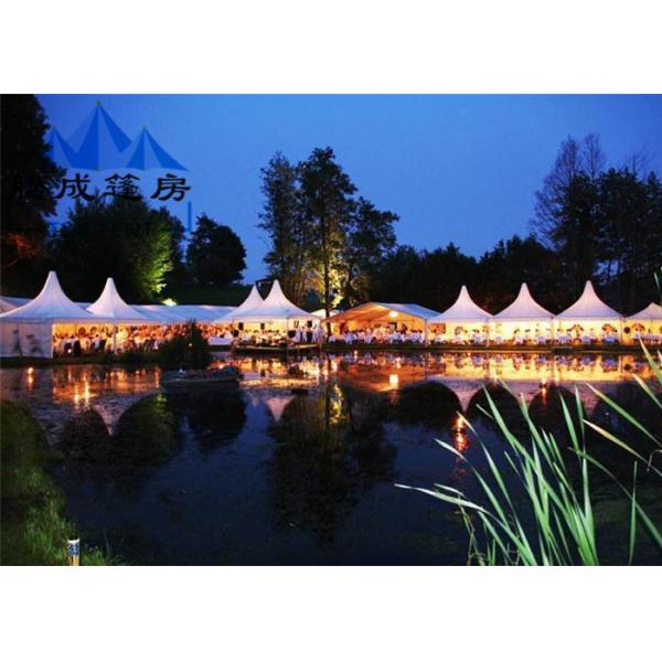 PVC Fabric Cover Outdoor Party Tent Easy Maintenance With Removable Wall Curtain