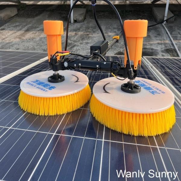 Physical Cleaning Principle Rotary Brush Cleaner for Solar Panel Washing Requirements