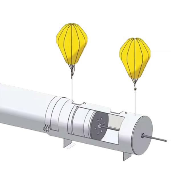 Parachute Air Lift Bags With Underwater Open Bottom For Underwater Geotechnical Surveys