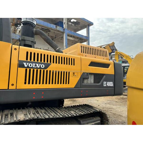 48 Tons Volvo EC480D Excavator in Sweden with VOLVO D13-T4 A Engine and Track Shoes