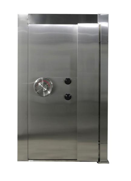 H2000mm W1000mm Fireproof Vault Door , Bank Safe Door With Alarm Device