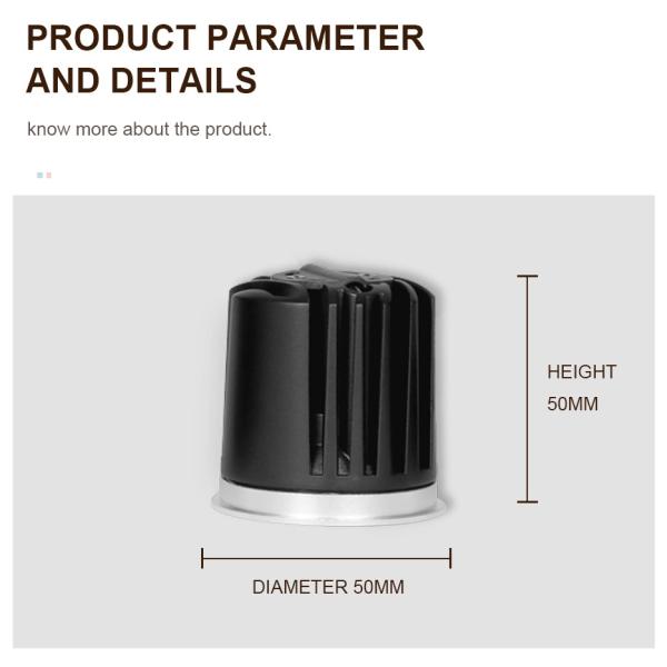 COB MR16 Module IP65 / IP20 LED Downlight 3000K Commercial Lighting