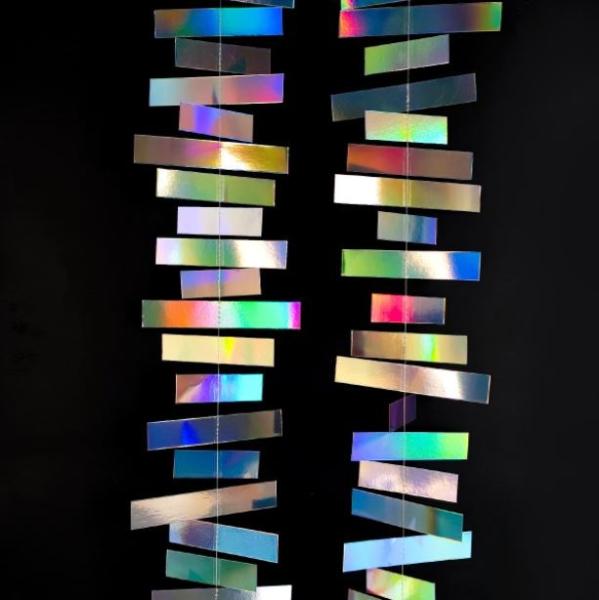 Rainbow Color Star Pattern Paper Hanging Decoration