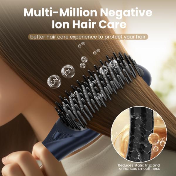 Ultra-high Temperature Negative Ion Hair Straightening Comb With 2 Speed Settings And Over One Hour Battery Life
