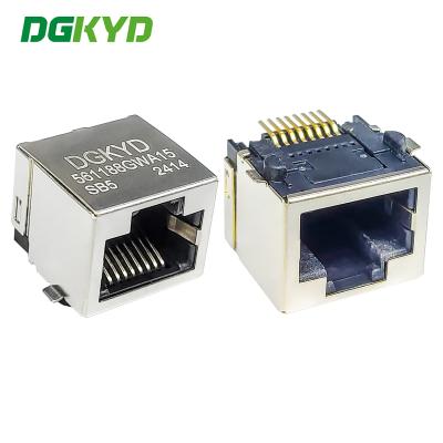 RJ45 56 1X1 8P8C SMT Interface SMT 15U non blindée DGKYD561188GWA15SB5