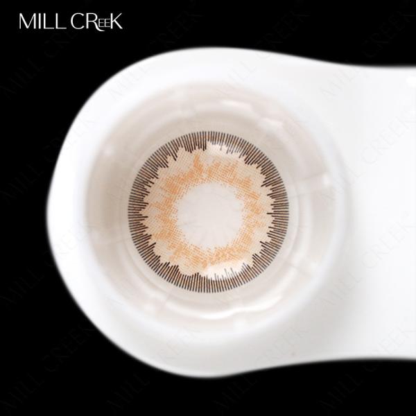 Customized 14mm Natural Brown Colored Contacts Lenses For Cosplay