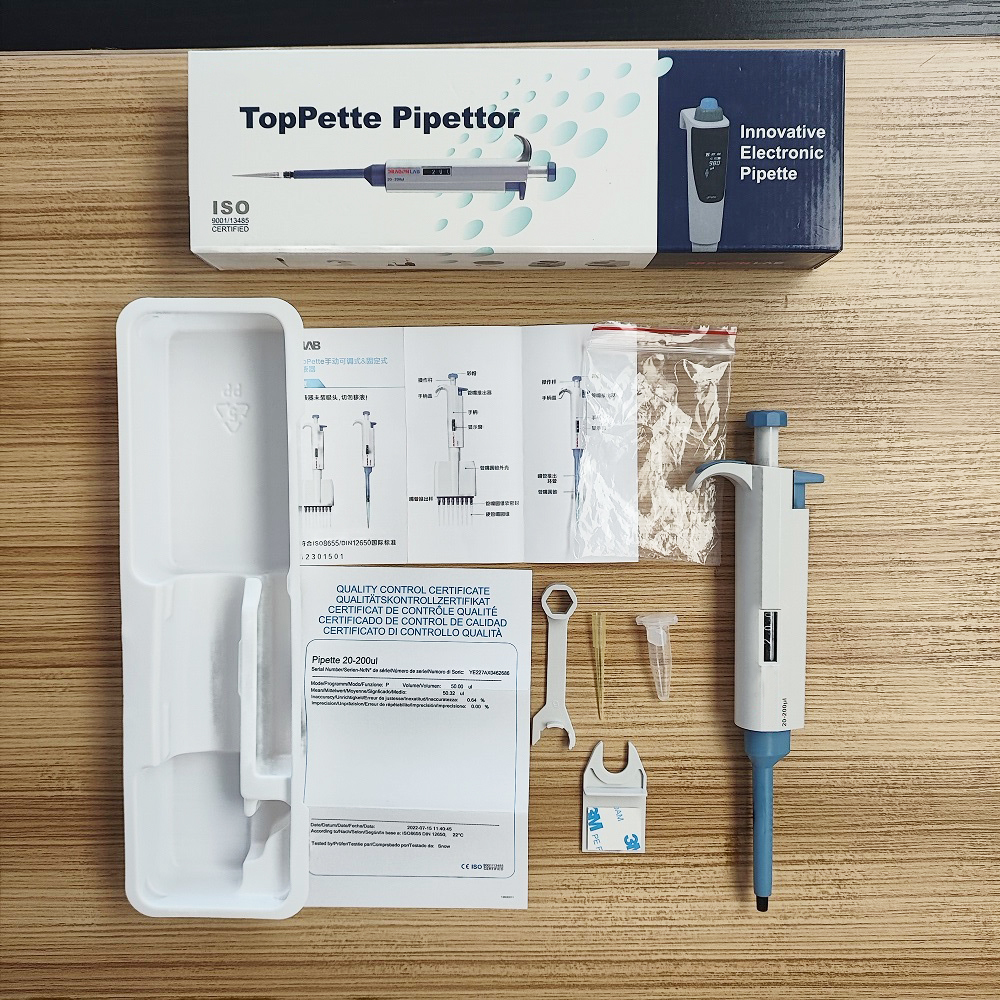 Digital Single Channel Pipette Mechanical Variable Micropipettes Adjustable Fixed Volume Pipettes Laboratory Pipet