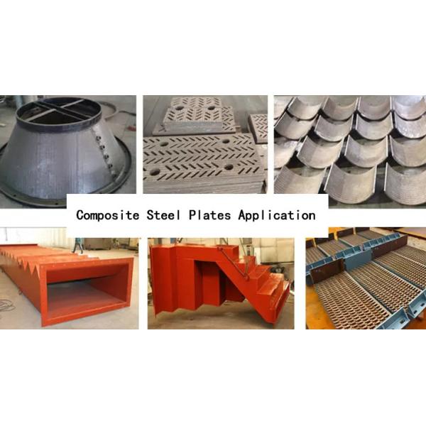 Bin Liner Alloyed Anti Wear Composite Steel Plate Chromium Carbide Wear Hardfacing