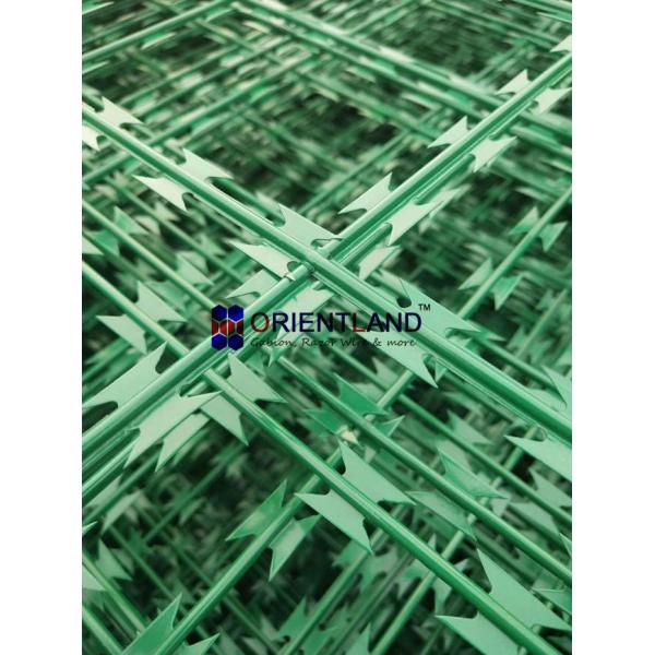 Hot Dipped Galvanized Steel Razor Wire Fence Fence Welded Corrosion Resistance