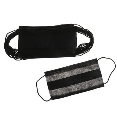 3 Ply Black Disposable Face Mask Nonwoven Fabric Ethylene Oxide Sterilization