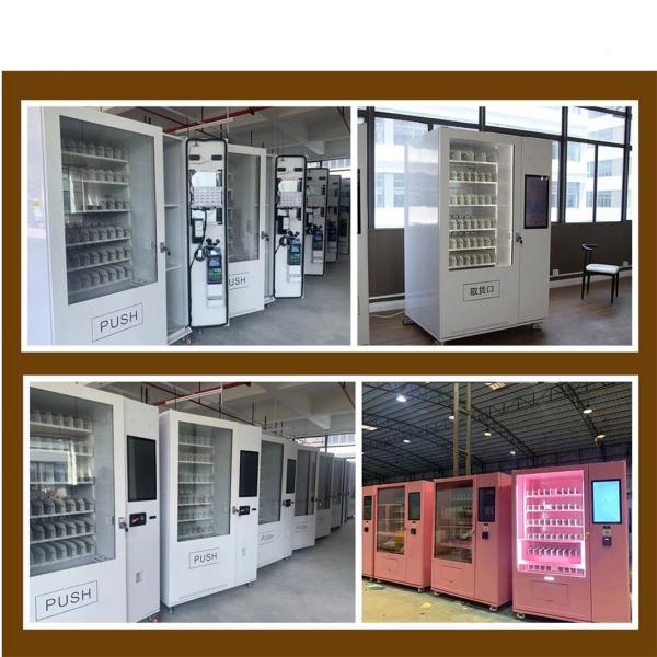 Customize Payment System Fresh Food Vending Machines Reducer Worm Gear Paper Money / Coin Options
