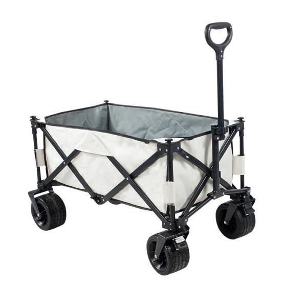 150kg Capacity Collapsible Folding Camping Wagon 87x48x75cm