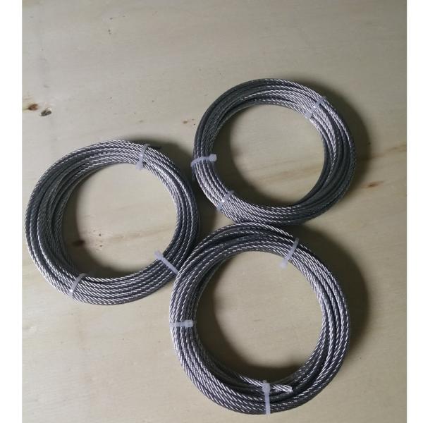 Charge électrique de rupture élevée 7x7 câble galvanisé 1,5 mm