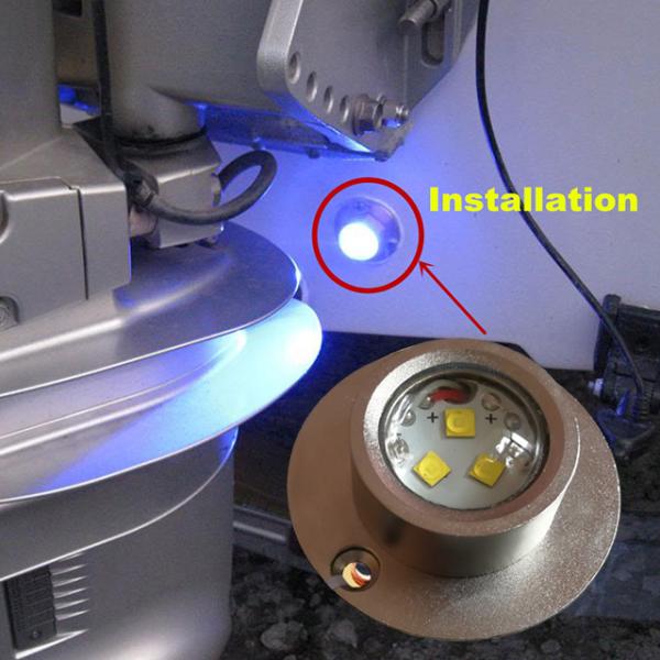 La pesca a prueba de choques del submarino LED del barco IP68 enciende 10 - 30V DC 3PCS 5W