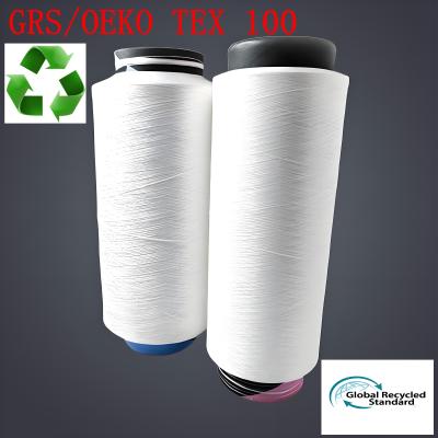 Full Dull GRS Polyester Filament Bright POY Yarn 30-600D 36-576F