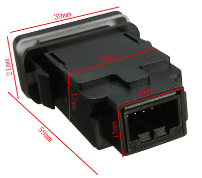 Fog Light Lamp 4 Pins Car Push Button Switch , On And Off Push Button Control Switch