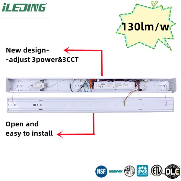 LED 34W 4FT Strip Mount Lights IP65 Linear Supermarket Lamp Fixtures 5- for Supermarket