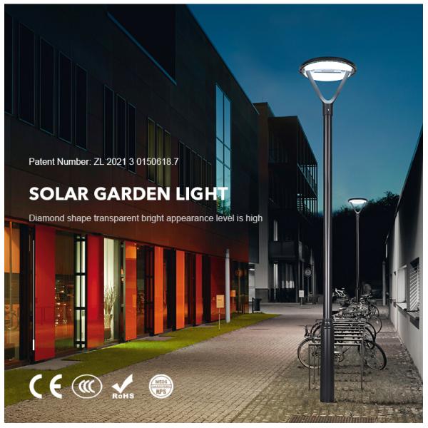 Уличный свет 20W датчика человеческого тела умного круглого открытого сада солнечный светлый 5V