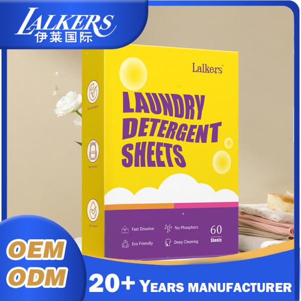 Disposable Laundry Sheets Eco Friendly Remove Odor And Dirty Customizable