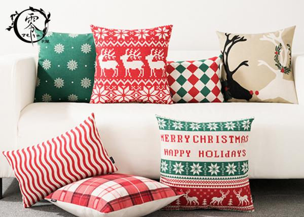 Christmas Decor Santa Claus Pillows Christmas Decorative Throw Pillow Case Sofa Home