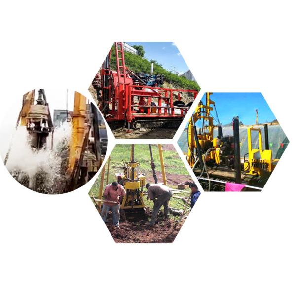 Гидравлическая отслеживаемая установленная буровая установка водяной скважины с одиночным тормозом управления рулем цапфы