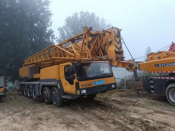Orange 2010 Terrian Mobile Crane 100 tonnes Crane de levage Cran de camion d'occasion Service après vente