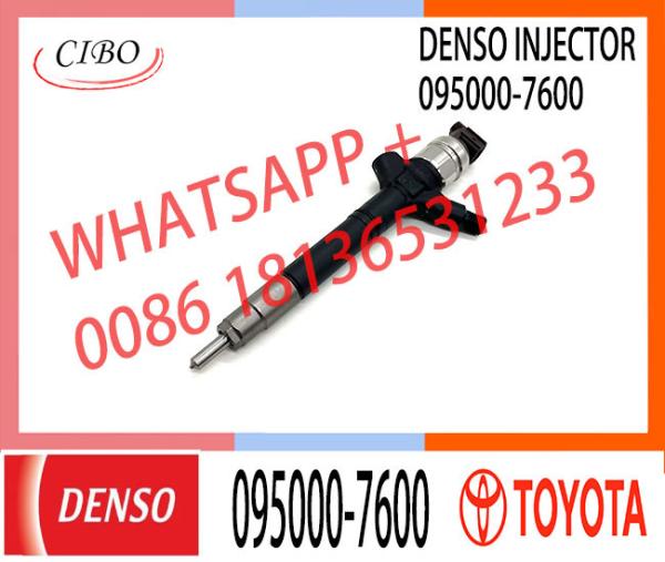 injector nozzle 23670-0R160 095000-7600 injector for Toyota 2AD-FTV Avensis common rail injector 23670-0R160 095000-7600