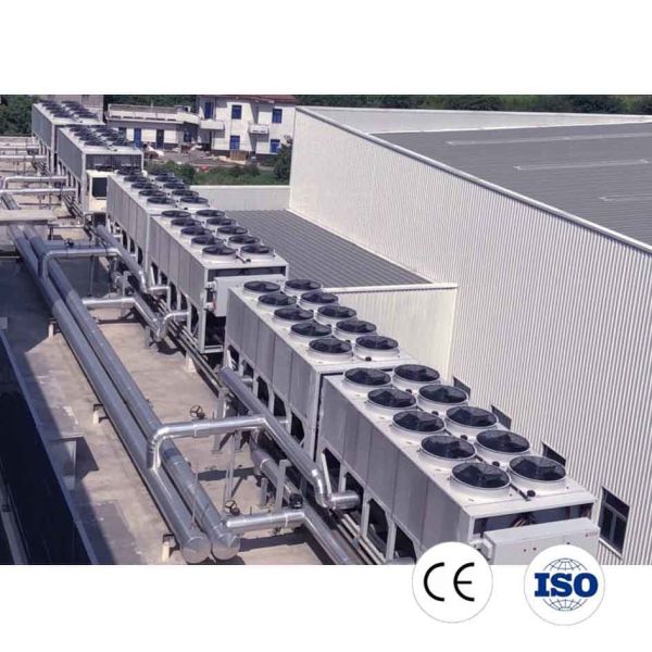 1000KG Capacity Industrial Water Chiller System Air Cooled 415V  Heating And Cooling Units