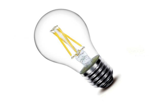 A60 6W Filament COB LED Lamp E27 Base Energy Saving 240V Glass Material