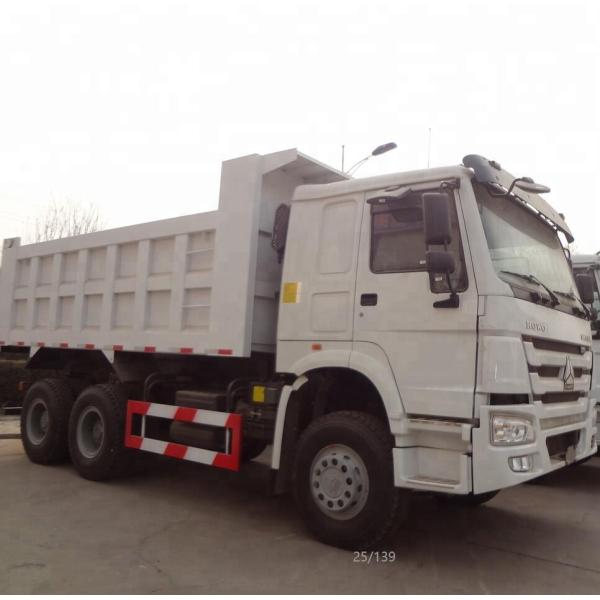 ZZ3257N3647A 25 Ton Tipper Truck / Sinotruk Howo Dump Truck Optional Color