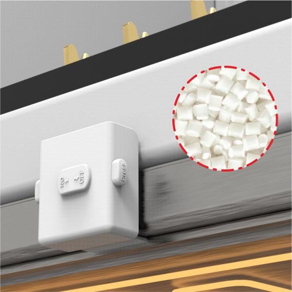 Heat Resistant Plastic White Adhesive Baby Safety Lock For Home Oven Guard