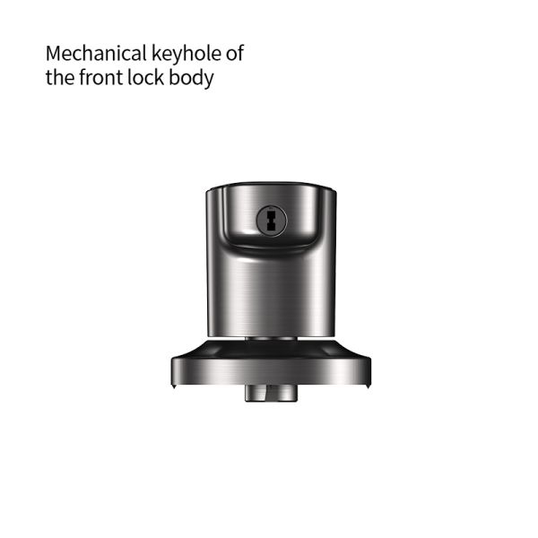 Tuya Smart Lock HL50 Matte Black Aluminum Alloy Durable Electronic Keypad Entry Fingerprint Password Card & for for Door