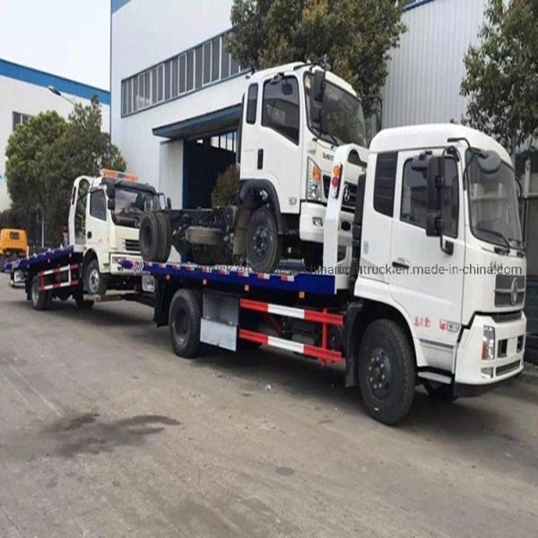 Dongfeng 3ton/5ton Light Duty Flatbed Tow Truck with 8.25r20 Tires and Fuel Efficiency