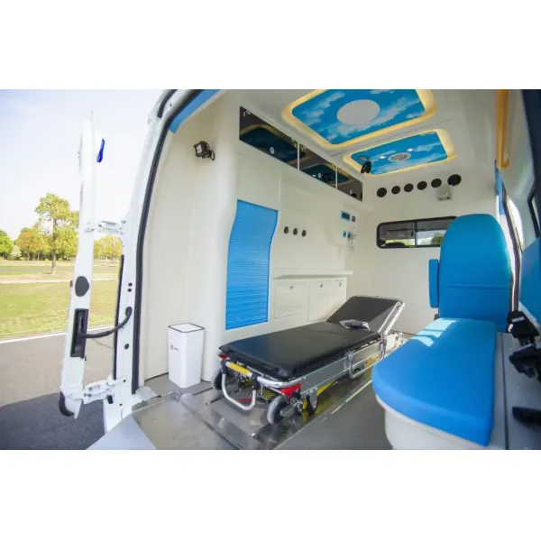 Medical Ambulance International Ambulance Electric Ambulance Ford-Transit-Ambulance with Oxygen and Portable Ventilators