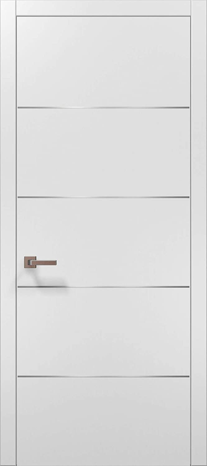 Interior Custom Design House Wood Doors with MDF Board Solid Wood Veneer Modern Style