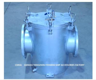 Straight-Through Carbon Steel Galvanized Seawater Filter For Auxiliary Machine Seawater Pump Inlet AS300 CB/T497-2012