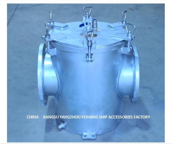 Straight-Through Carbon Steel Galvanized Seawater Filter For Auxiliary Machine Seawater Pump Inlet AS300 CB/T497-2012