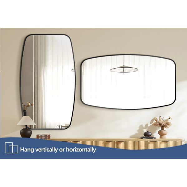 4mm 5mm Bathroom Wall Mirror Aluminium Frame HD Copper Free Silver Mirror
