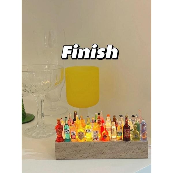 Лед света ночи бутылки вина Diy мини осветил свет ночи бутылки вина света украшения миниатюрный