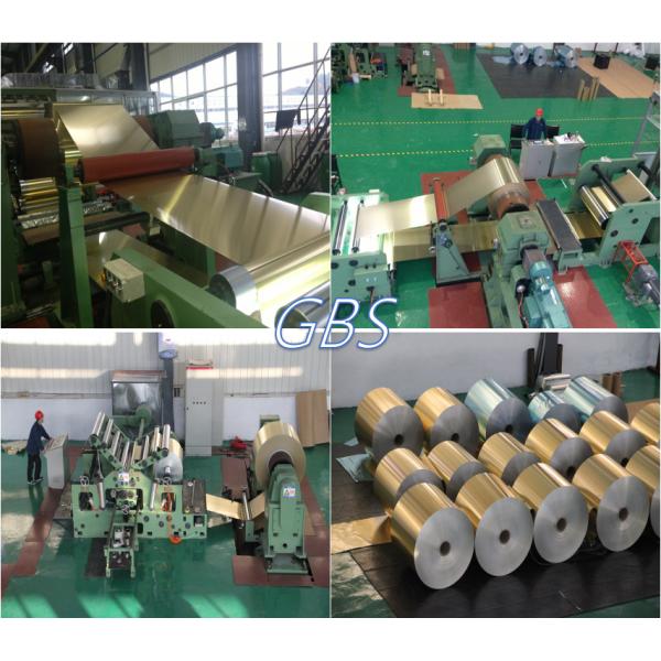 Golden / Blue / White Hydrophilic Aluminium Foil Excellent Coating Performance